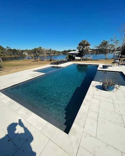 Sparkling clean pool serviced by Deep End Pool Services in Okaloosa County