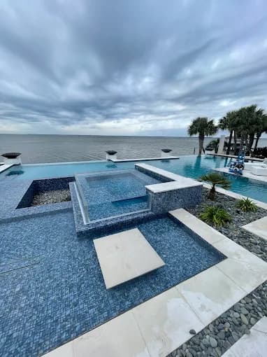 Sparkling clean pool serviced by Deep End Pool Services in Okaloosa County