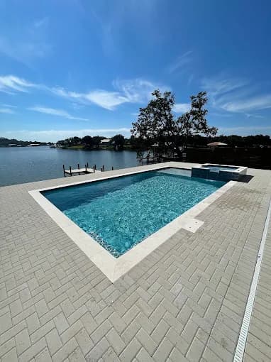 Sparkling clean pool serviced by Deep End Pool Services in Okaloosa County